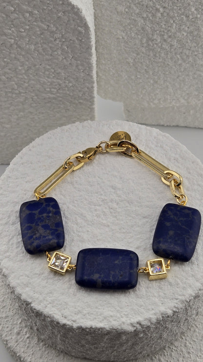 Ultramarine Link Bracelet lobster clasp and LuluTouch tag